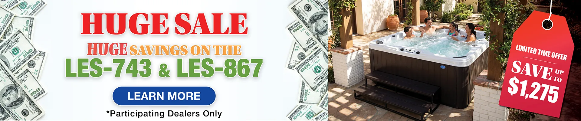 Calspas hot tub being used in a family setting - Nice