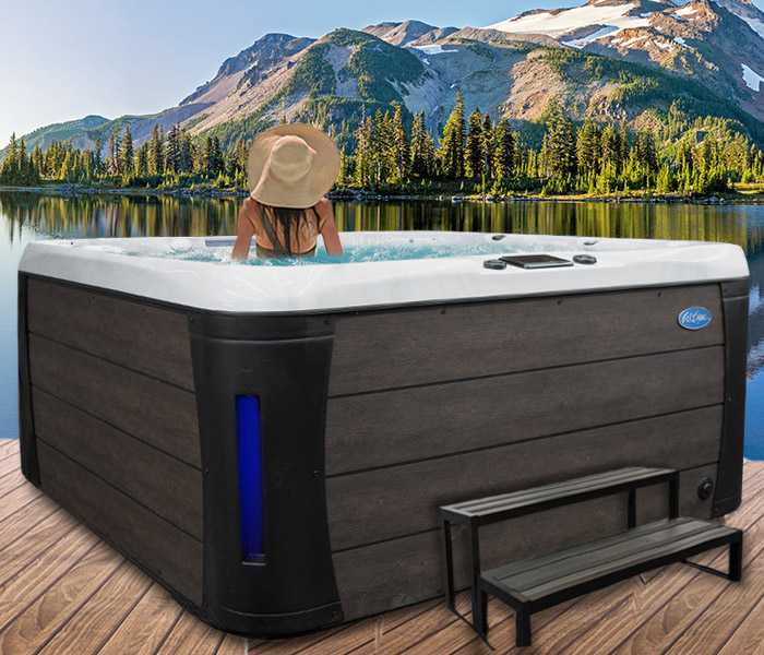Calspas hot tub being used in a family setting - hot tubs spas for sale Nice